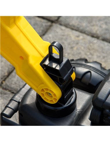 HOMCOM Ride-on Toy Pedal Digger Construction Car with Horn & Detachable Trailer, Yellow