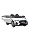 HOMCOM 12V Kids Electric Ride-On Car with Remote Control, Lights, Music, Horn, White