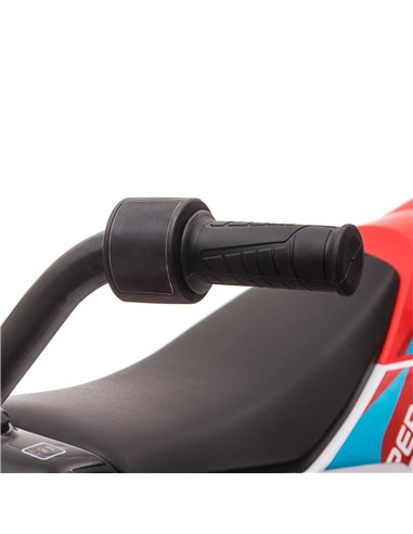 HOMCOM 12V Kids Electric Motorcycle Ride-On, with Training Wheels, for Ages 3-6 Years - Red