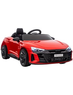 HOMCOM 3+ Kids Electric Audi Licensed Ride-On with Remote Control, Suspension System, Lights, Music, Red