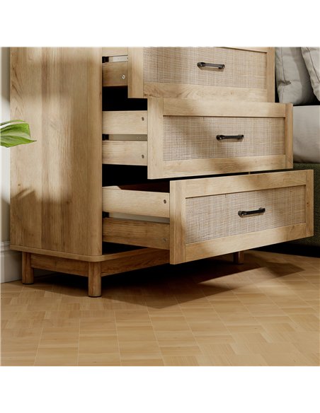 HOMCOM 76 cm Wide Drawer Chest of Drawers with 3 Drawer - Oak - pic 183244 | FastDaddyshop