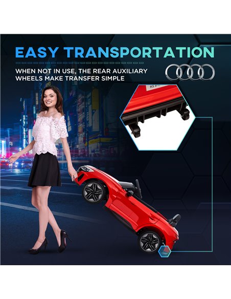 HOMCOM Audi Licensed 12V Kids Electric Ride-On, with Remote Control, Suspension System, Lights, Music, Motor - Red - pic 18329 | FastDaddyshop