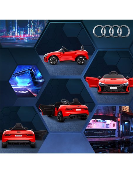HOMCOM Audi Licensed 12V Kids Electric Ride-On, with Remote Control, Suspension System, Lights, Music, Motor - Red - pic 18330 | FastDaddyshop