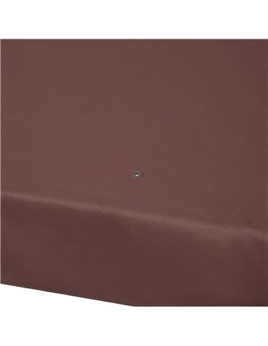 Outsunny 3x4m Gazebo Replacement Roof Canopy 2 Tier Top UV Cover Garden Patio Outdoor Sun Awning Shelters Brown (TOP ONLY)