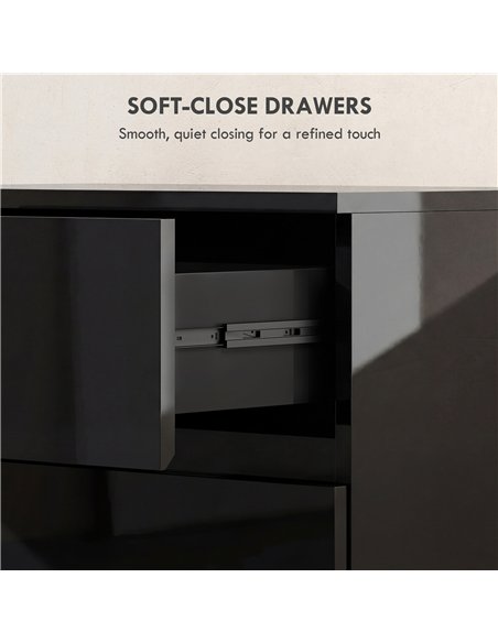 HOMCOM Chest of Drawers, 4-Drawer Storage Cabinets, Modern Dresser, Storage Drawer Unit for Bedroom - pic 183431 | FastDaddyshop