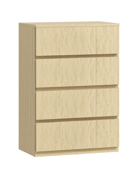 HOMCOM Chest of Drawers, 4-Drawer Storage Cabinets, Modern Dresser, Storage Drawer Unit for Bedroom - pic 183434 | FastDaddyshop