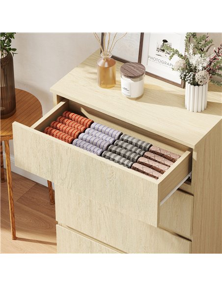 HOMCOM Chest of Drawers, 4-Drawer Storage Cabinets, Modern Dresser, Storage Drawer Unit for Bedroom - pic 183442 | FastDaddyshop