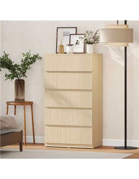 HOMCOM Chest of Drawers, 5-Drawer Storage Cabinets, Modern Dresser, Storage Drawer Unit for Bedroom - pic 183448 | FastDaddyshop
