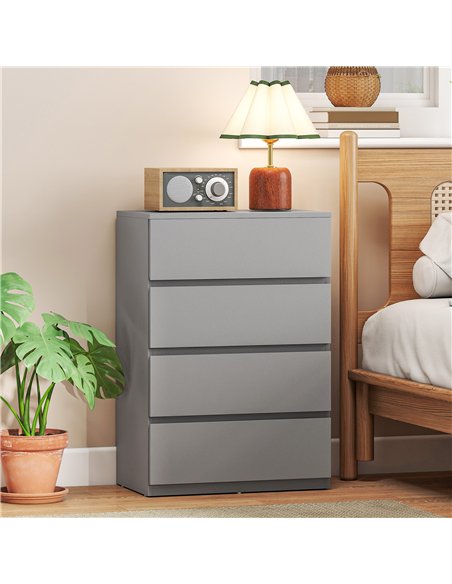 HOMCOM Chest of Drawers, 4-Drawer Storage Cabinets, Modern Dresser, Storage Drawer Unit for Bedroom - pic 183453 | FastDaddyshop