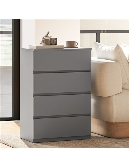 HOMCOM Chest of Drawers, 4-Drawer Storage Cabinets, Modern Dresser, Storage Drawer Unit for Bedroom - pic 183459 | FastDaddyshop