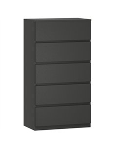 HOMCOM Chest of Drawers, 5-Drawer Storage Cabinets, Modern Dresser, Storage Drawer Unit for Bedroom