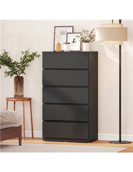 HOMCOM Chest of Drawers, 5-Drawer Storage Cabinets, Modern Dresser, Storage Drawer Unit for Bedroom - pic 183466 | FastDaddyshop