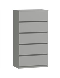 HOMCOM Chest of Drawers, 5-Drawer Storage Cabinets, Modern Dresser, Storage Drawer Unit for Bedroom