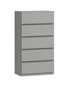 HOMCOM Chest of Drawers, 5-Drawer Storage Cabinets, Modern Dresser, Storage Drawer Unit for Bedroom