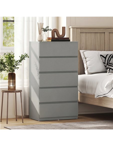 HOMCOM Chest of Drawers, 5-Drawer Storage Cabinets, Modern Dresser, Storage Drawer Unit for Bedroom - pic 183476 | FastDaddyshop