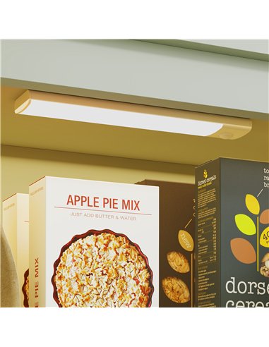 HOMCOM Tall Pantry Cupboard with Motion Sensor LED Light - Green