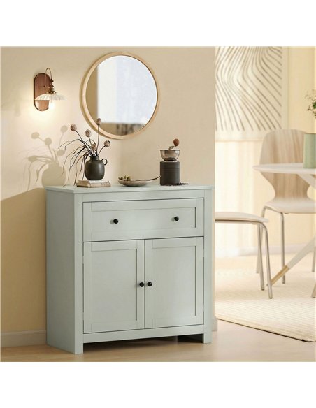 HOMCOM Sideboard Storage Cabinet, Modern Kitchen Cupboard with Adjustable Shelf, Drawer and Double Doors, Green - pic 183685 | FastDaddyshop