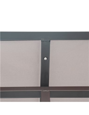 Outsunny Garden Outdoor Patio Metal Wall BBQ Grill Flame Retardant Gazebo - Beige