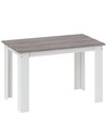 HOMCOM Dining Table for 4-6 People, Kitchen Table with Wood Effect for Dining Room, Grey