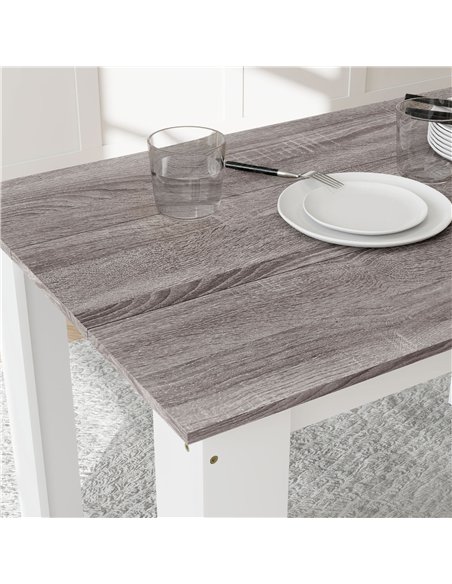 HOMCOM Dining Table for 4-6 People, Kitchen Table with Wood Effect for Dining Room, Grey - pic 183874 | FastDaddyshop