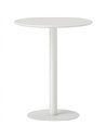 HOMCOM Dining Table, Round Kitchen Table with Steel Base for Living Room, Dining Room, 60 x 60 x 72cm, White