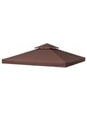 Outsunny 3 x 3(m) Gazebo Canopy Roof Top Replacement Cover, Spare Part, Coffee (TOP ONLY)