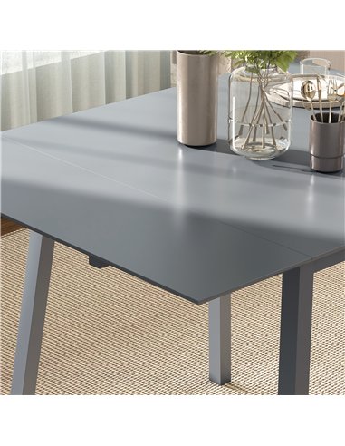 HOMCOM Solid Wood Folding Dining Table, Drop Leaf Table for 2-4 People,  Rectangle Kitchen Table