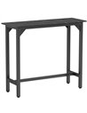 HOMCOM Rectangular Bar Table, Marble Effect Pub Coffee Table for Small Space, Breakfast Dining, Black Marble Effect