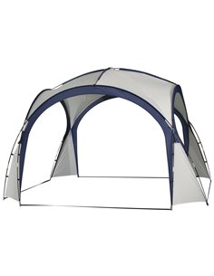 Outsunny 3.5 x 3.5M Gazebo Marquee Tent, Cream and Blue