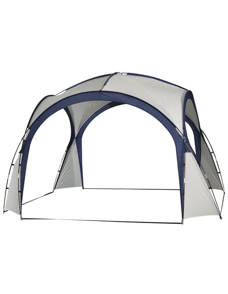 Outsunny 3.5 x 3.5M Gazebo Marquee Tent, Cream and Blue - pic 18431 | FastDaddyshop