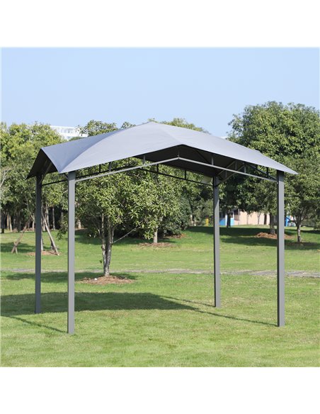 Outsunny 3x3M Outdoor Patio Gazebo Pavilion with Steel Frame, Grey - pic 18441 | FastDaddyshop