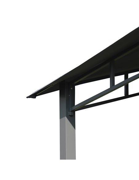 Outsunny 3x3(m) Outdoor Patio Gazebo Pavilion Canopy Tent Sunshade Steel Frame Grey - pic 18447 | FastDaddyshop