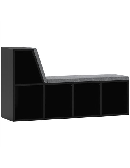 HOMCOM 2 Tier Modern Bookcase Bookshelf with Removable Cushions for Living Room - pic 184568 | FastDaddyshop