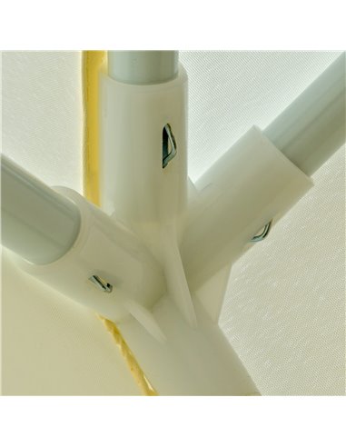 Outsunny 3x3m Outdoor Gazebo Tent W/Mesh Screen Walls-Cream white