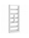 HOMCOM Bookcase, 6-Tier Bookshelf with Open Storage Shelves, Cubes, 180 cm Tall Display Shelf with Anti-Tipping Design, White