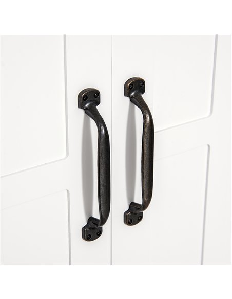 HOMCOM Bathroom Wall Cabinet, Medicine Cabinet, Kitchen Cupboard with 2 Doors and Adjustable Shelf, White - pic 184998 | FastDaddyshop