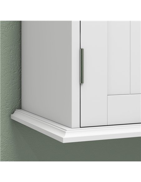 HOMCOM Bathroom Wall Cabinet, 3-Tier Wall-Mounted Bathroom Storage Cabinet with Adjustable Shelf, White - pic 185026 | FastDaddyshop