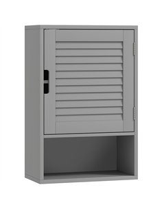 HOMCOM Bathroom Cabinet, Wall Mounted Storage Cabinet with Adjustable Shelves, 40 x 20 x 60 cm, Grey