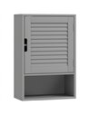 HOMCOM Bathroom Cabinet, Wall Mounted Storage Cabinet with Adjustable Shelves, 40 x 20 x 60 cm, Grey