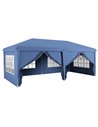 Outsunny 3 x 6m Pop-Up Gazebo, with Curtain Walls and Windows - Blue