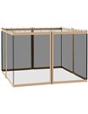 Outsunny 302 x 207cm Universal Replacement Mesh Sidewall Netting for Gazebos and Canopy Tents, (Sidewall Only) Beige