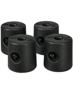 Outsunny HDPE Tent Weights Set of 4, Canopy Weights, Fill with Water or Sand, 48KG