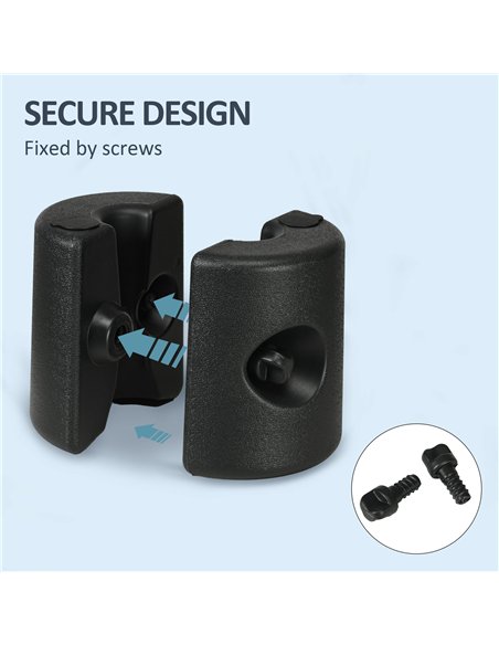 Outsunny HDPE Tent Weights Set of 4, Canopy Weights, Fill with Water or Sand, 48KG - pic 185437 | FastDaddyshop
