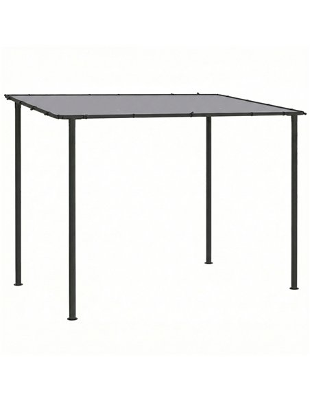 Outsunny 3 x 2 m Lean to Garden Pergola, Metal Frame Gazebo Pergola with UPF30+ Protection, Sloped Roof, Drainage Holes, Grey - pic 185576 | FastDaddyshop