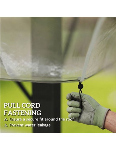 Outsunny 2 x 2 (m) Gazebo Protective Cover, Waterproof Cover for Gazebo, Canopy and Tent