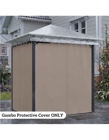 Outsunny 2 x 2 (m) Gazebo Protective Cover, Waterproof Cover for Gazebo, Canopy and Tent
