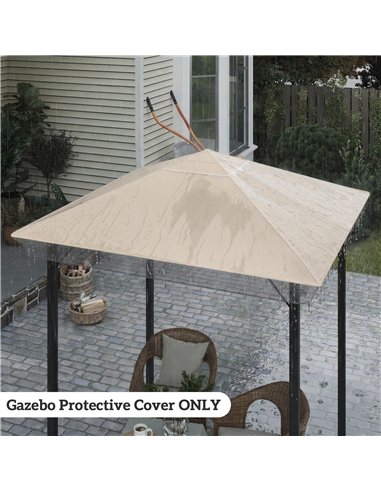 Outsunny 2 x 2 (m) Gazebo Protective Cover, Waterproof Cover for Gazebo, Canopy and Tent