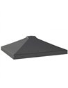 Outsunny Gazebo Roof Replacement UV50+ Waterproof Pop Up Canopy Cover with 8 Drainage Holes 3 x 3 m Dark Grey