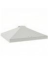 Outsunny Gazebo Roof Replacement UV50+ Waterproof Pop Up Canopy Cover with 8 Drainage Holes 3 x 3 m White