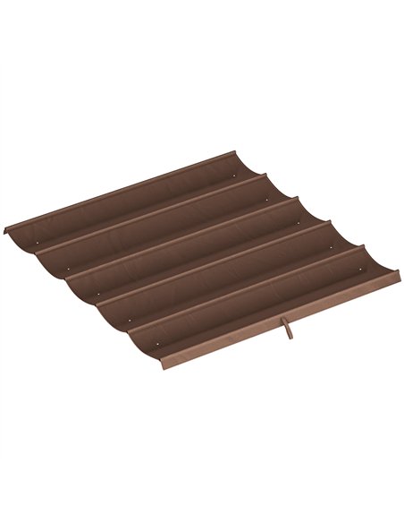 Outsunny Retractable Pergola Cover, 2.55 x 2.5 m Replacement Canopy Fabric for 3 x 3 m Frame, Roof Top Only, Brown - pic 186314 | FastDaddyshop